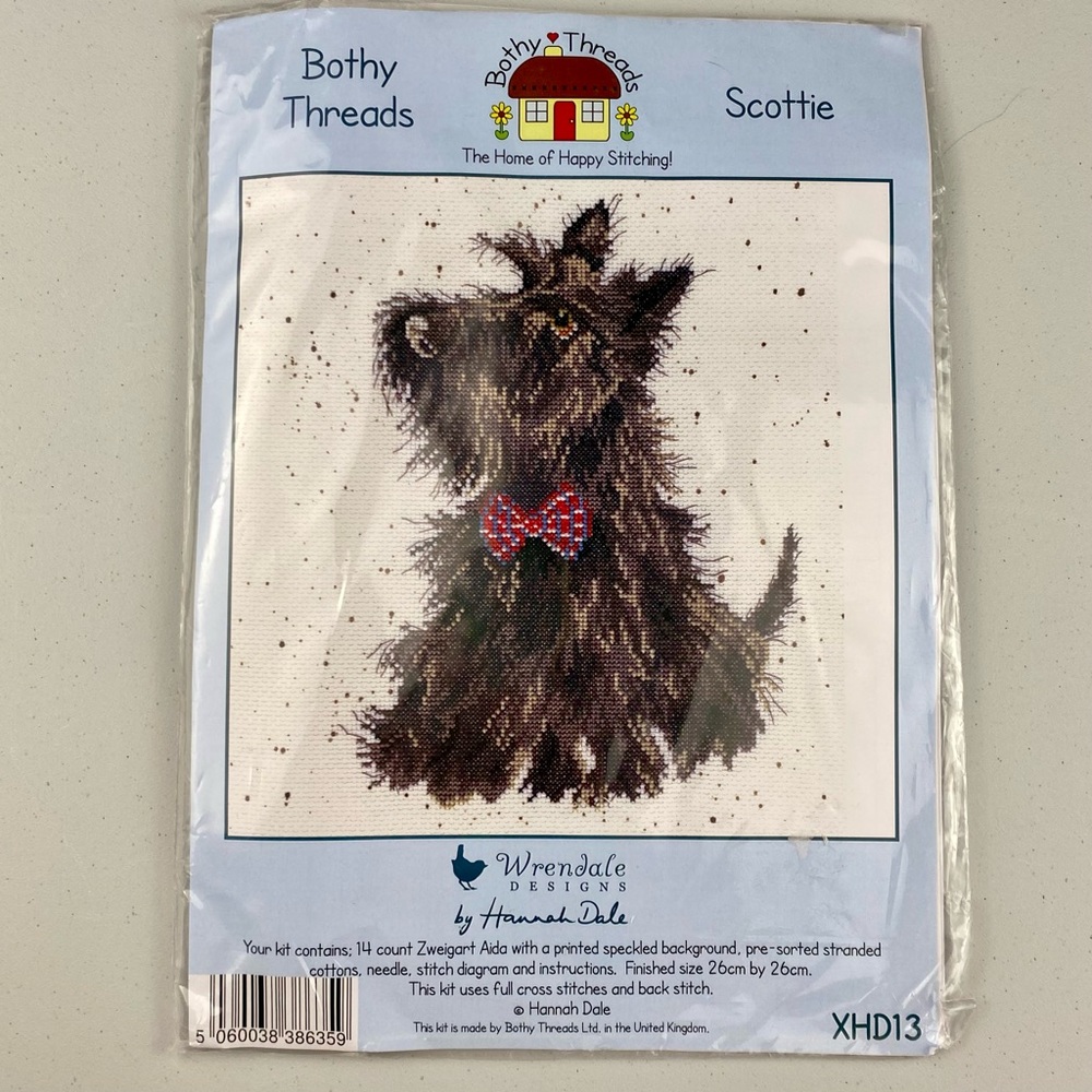 Bothy Threads Counted Cross Stitch Kit Scottie Wrendale Designs New Unopened